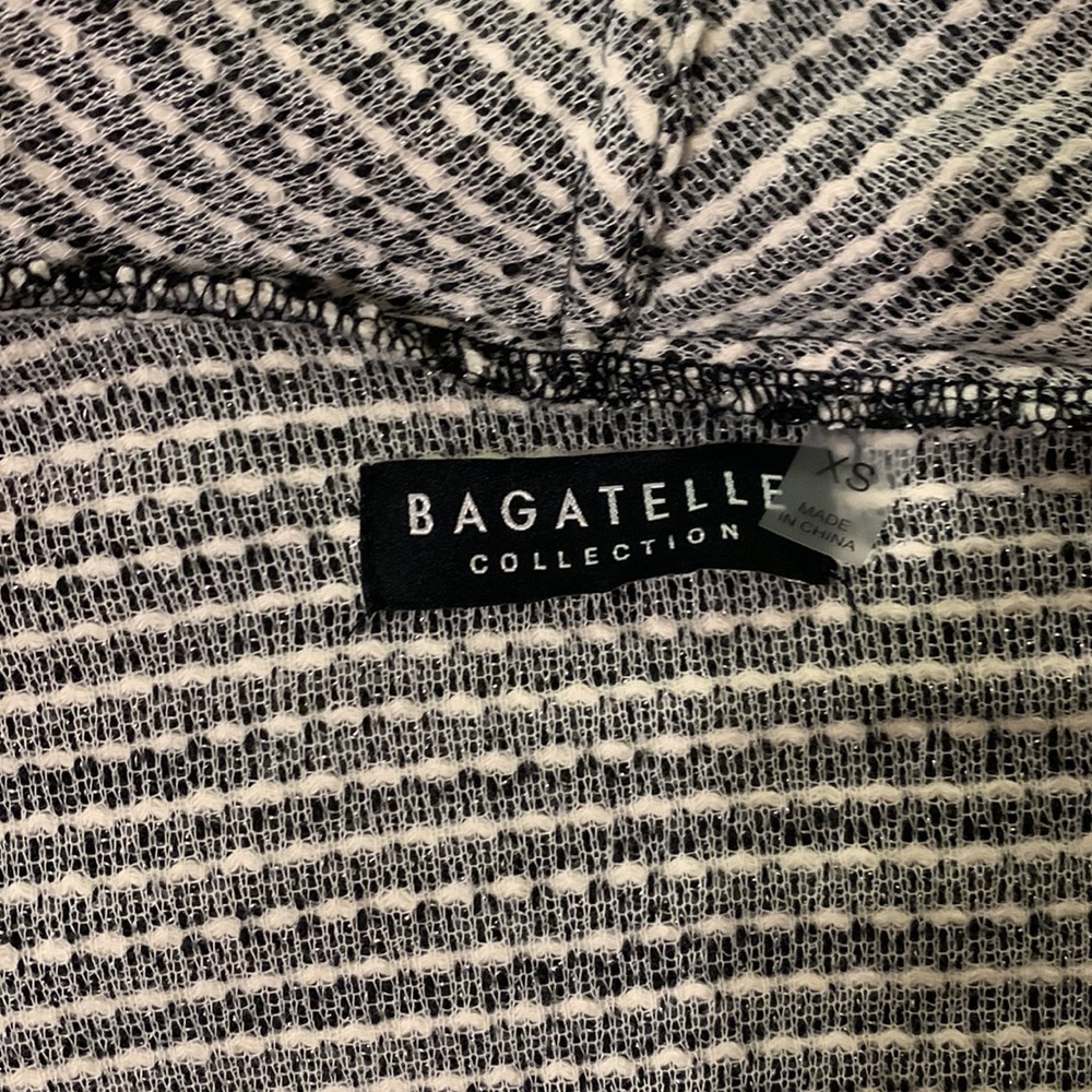 Bagatelle Xsmall Draped Open Front Long Cardigan … - image 8